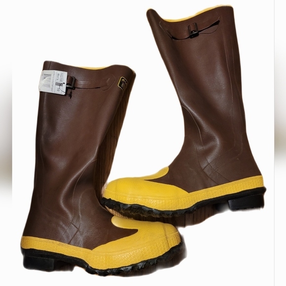 LaCrosse Other - LaCrosse Two Tone Outdoor Rubber Steel Toe Men's Boots Sz 10 Waterproof Gorpcore
